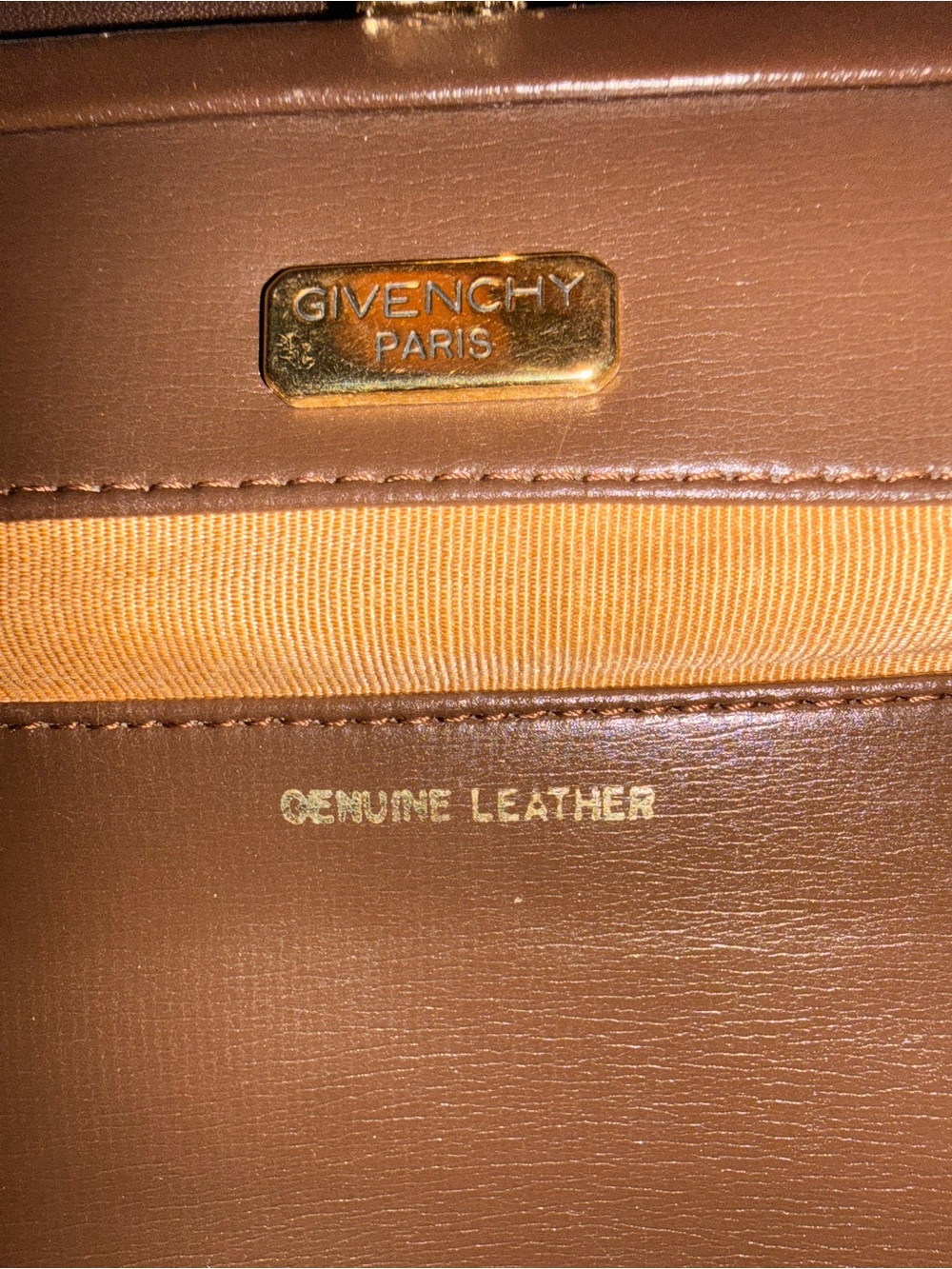 Vintage Givenchy Brown Leather 4G Logo Shoulder Bag - Picture 10 of 16